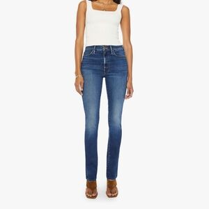 MOTHER Straight Leg Jeans - Deep Blue